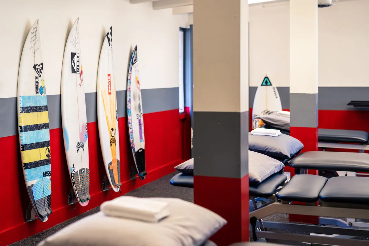 Strength and rehab equipment patients use to finish their comeback in San Clemente at DSC Performance